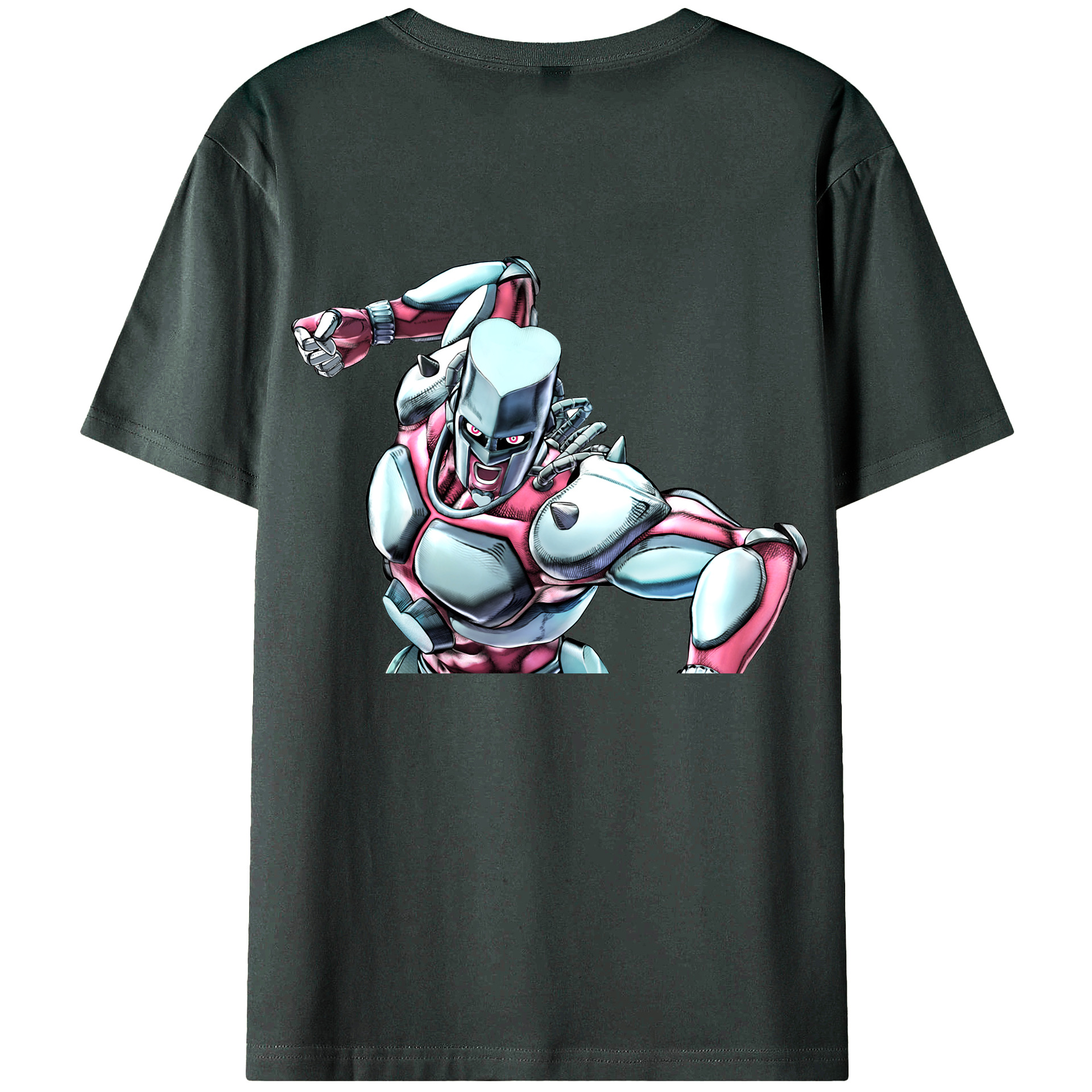（画像用） ジョジョの奇妙な冒険 ひがしかた じょうすけ JoJo's Bizarre Adventure Higashikata Josuke 綿100％ メンズ半袖Tシャツ（バックプリント） 通気性